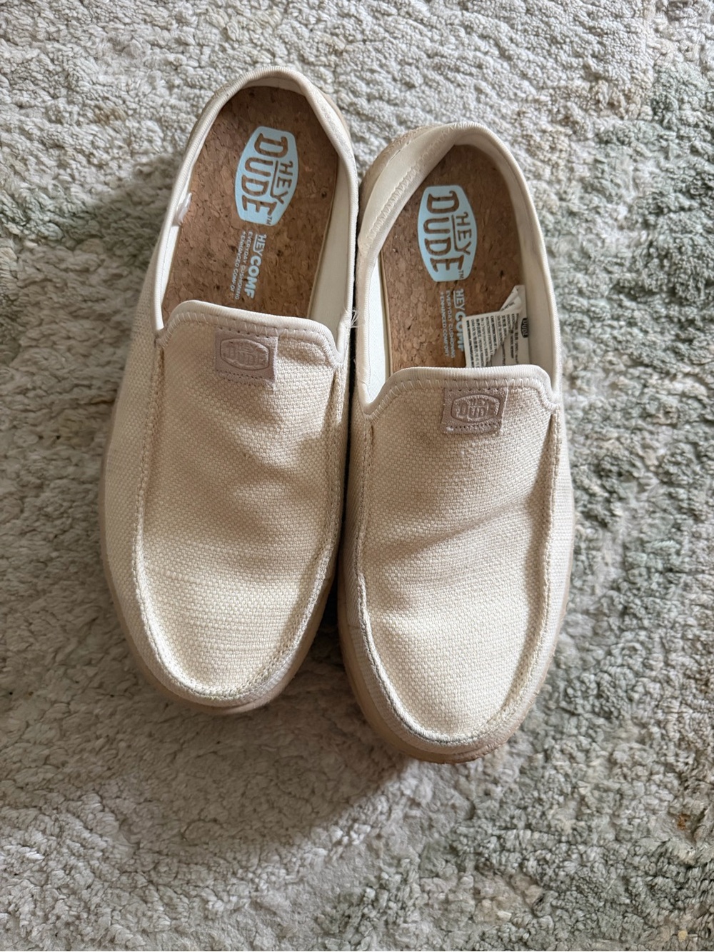 Hey Dude Women's Slip-On Shoes in Light Beige